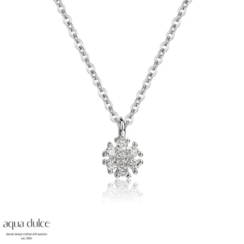*FLOWER NECKLACE | SILVER — produktfoto