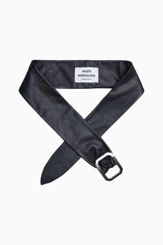 Vintage Leather Shiloh Belt - Black - Mads Nørgaard — produktfoto