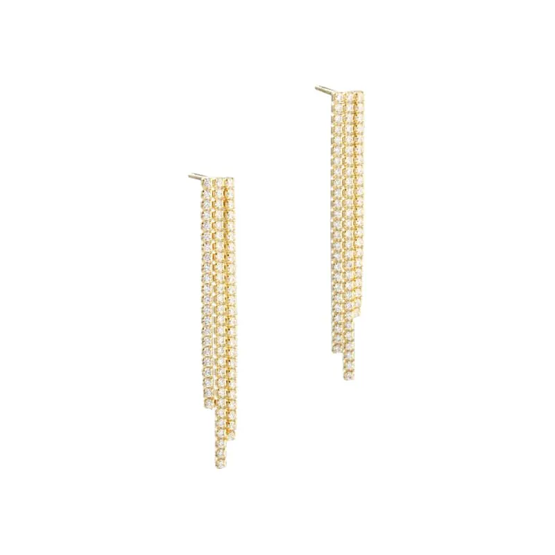 *TENNIS DARLING EARSTUD  |  GOLDEN — produktfoto