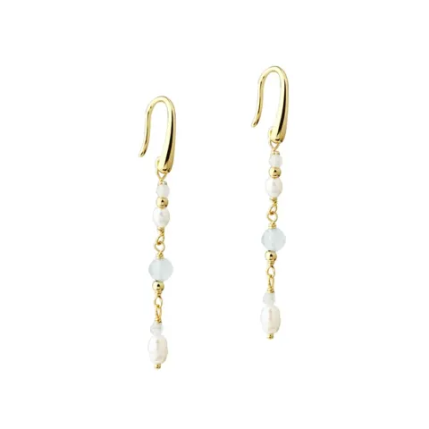 SINNA PEARL EARHOOK | GOLDEN — produktfoto