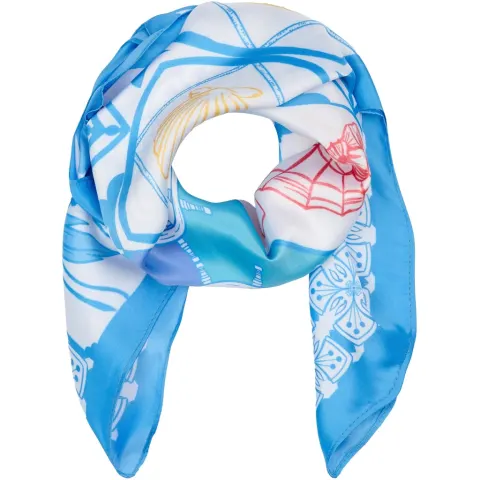 Marta du Chateau dame tørklæde MdcJuline FA-Scarf - Blue11114 — produktfoto