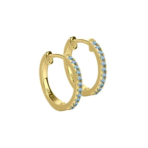 *RANVA SKY MEDIUM HOOP | GOLDEN — produktfoto