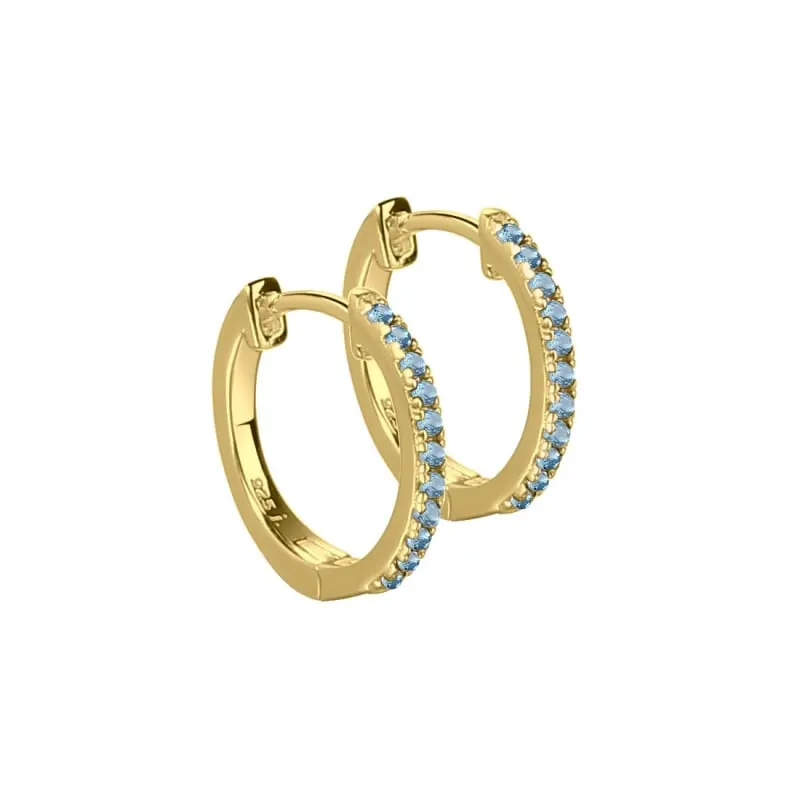 *RANVA SKY MEDIUM HOOP | GOLDEN — produktfoto