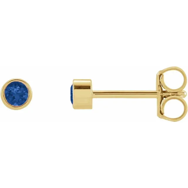 Petit Bezel 14kt Safir — produktfoto