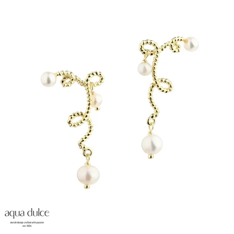 *SWIRL LOVE STUD | GOLDEN — produktfoto