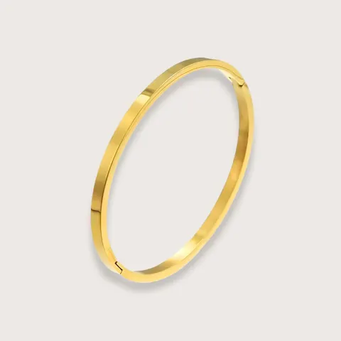 Audrey forgyldt klikarmbånd - vandfast bangle - Chant du Matin — produktfoto