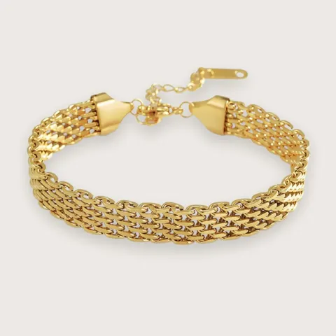 Holly forgyldt armbånd i klassisk design - vandfast - Chant du Matin — produktfoto