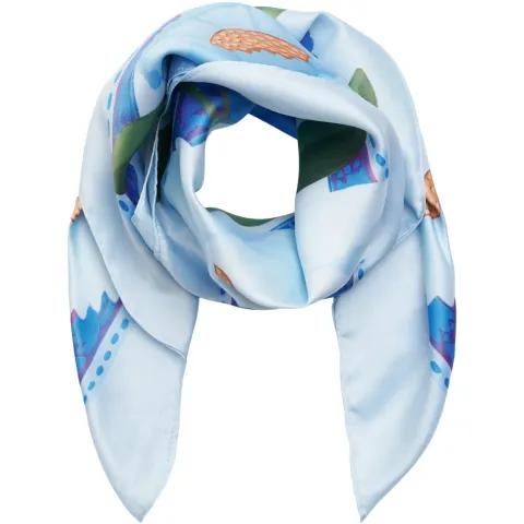 Marta du Chateau dame tørklæde MdcFinja BA-Scarf - Blue3540 — produktfoto