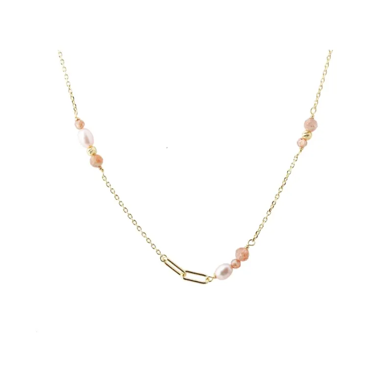*SUNELLA LINK NECKLACE  | GOLDEN — produktfoto