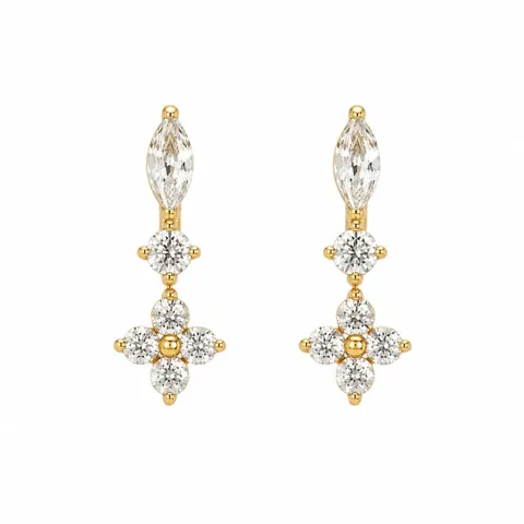 CLAIRE SHINY EARSTUD | BAY — produktfoto
