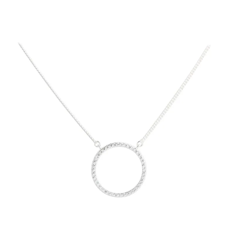 *DARLING CIRCLE NECKLACE | SILVER — produktfoto