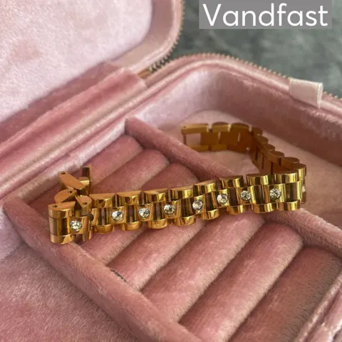 ANNEBRAUNER Kleopatra Zirconia Armbånd 18K Guldbelagt - 16.5 CM — produktfoto