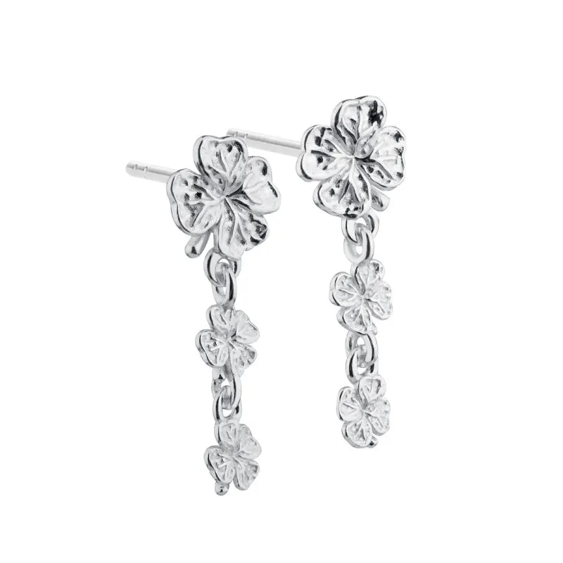 CLOVER LONG EARSTUD | SILVER — produktfoto