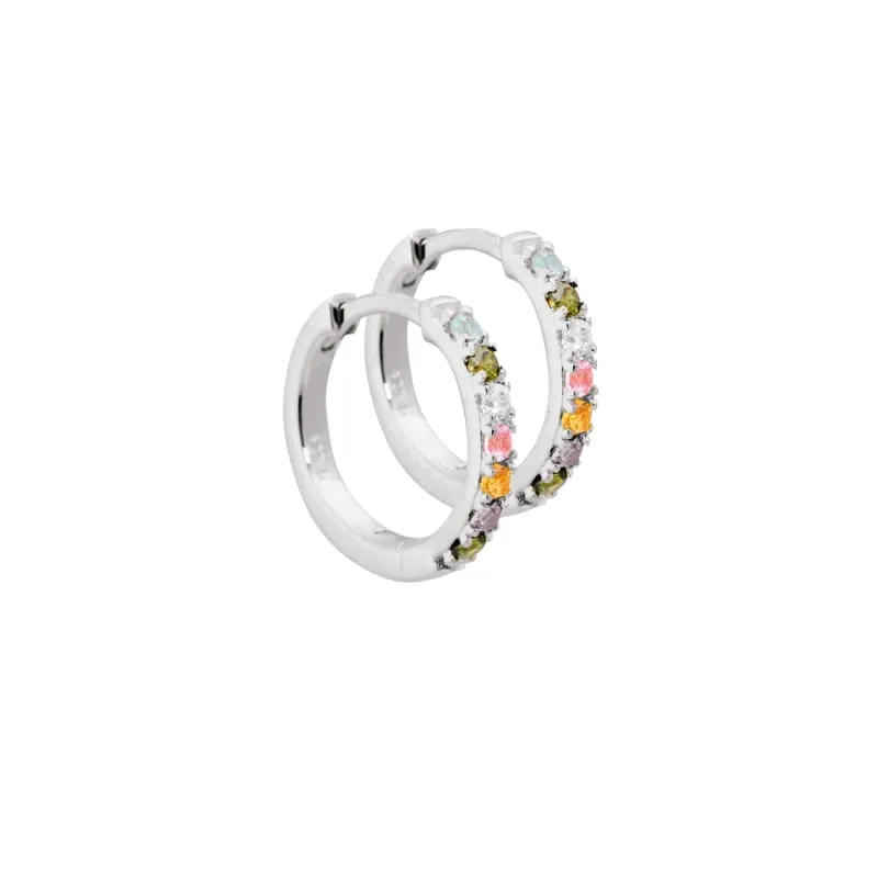 ELINA PASTEL HOOP | SILVER — produktfoto