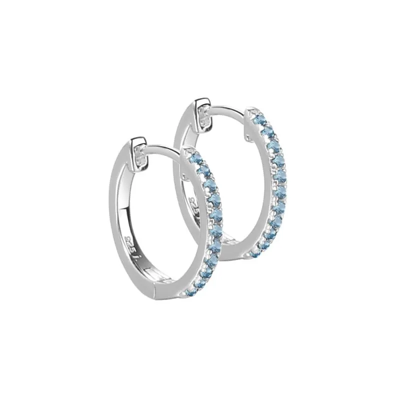 *RANVA SKY MEDIUM HOOP | SILVER — produktfoto