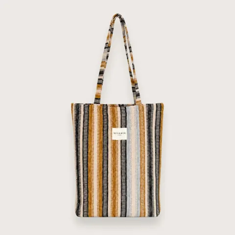 Lavigny - Lille tote bag med stribet mønster - Tote bags til kvinder — produktfoto