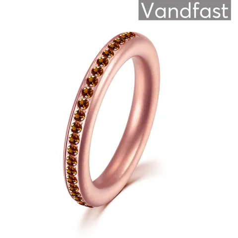 ANNEBRAUNER Elegance Mid Rose/Brown Ring — produktfoto