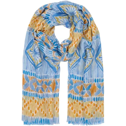 Marta du Chateau dame tørklæde MdcEmila FA60198 - Blue — produktfoto