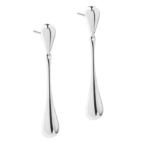 SHINY NEW BIG DROP EARRING | SILVER — produktfoto