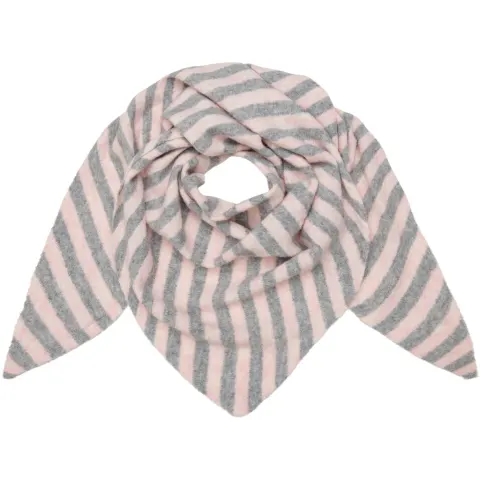 Marta du Chateau dame tørklæde MdcKitte BA-4082 - Grey/Pink — produktfoto