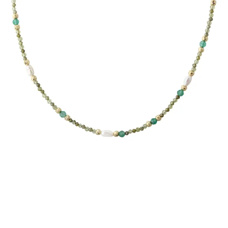 VERDE SIMPLE NECKLACE | GOLDEN — produktfoto