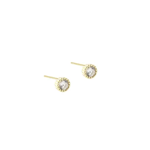 LUMI MEDIUM EARSTUD | GOLDEN — produktfoto
