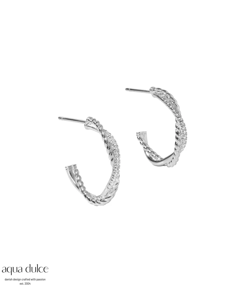 *TWISTED DARLING HOOP BIG | SILVER — produktfoto