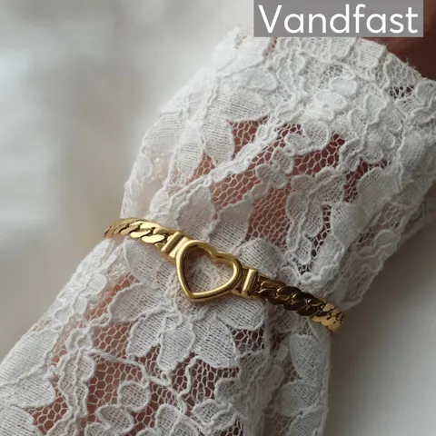 ANNEBRAUNER Armadillo Heart Armbånd 18K Guldbelagt — produktfoto
