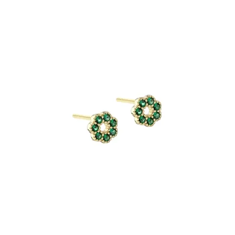 VERDE FLOWER  EARSTUD | GOLDEN — produktfoto