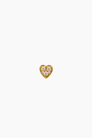 Petit J'adore Earring - Gold - Stine A — produktfoto