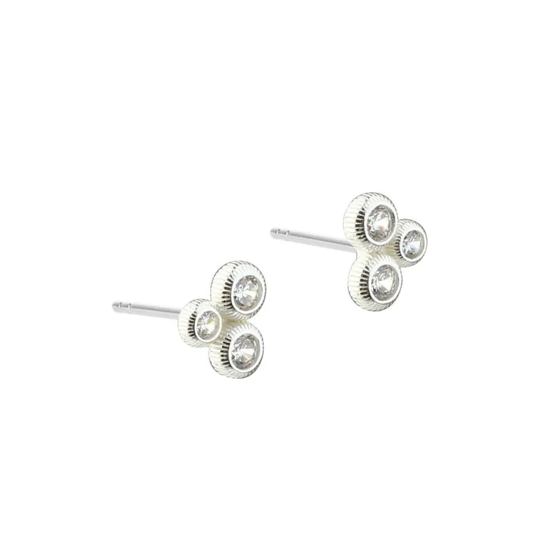 WHISPER DOT EARRING  | SILVER — produktfoto