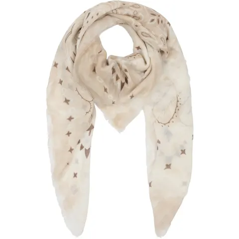 Marta du Chateau dame tørklæde MdcDanna FA37254 - Beige/Coffee — produktfoto