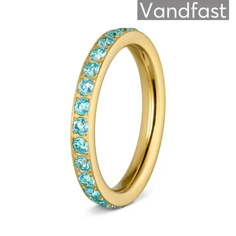 ANNEBRAUNER Alliance Aquamarine Ring 18K Guldbelagt — produktfoto