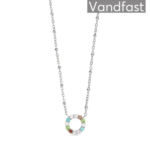 ANNEBRAUNER Dreamy Multicolor Circle Halskæde — produktfoto