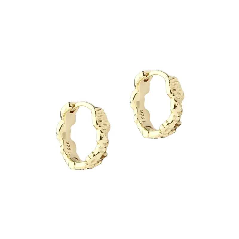 MILA HOOP 12 MM. | GOLDEN — produktfoto