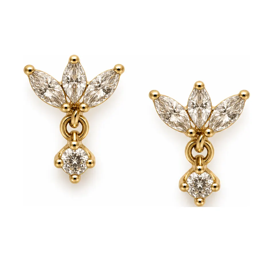 CLAIRE CROWN EARRING | BAY — produktfoto