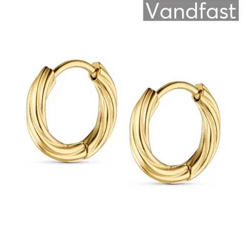 ANNEBRAUNER Classic Hoops Medium øreringe 18K Guldbelagt — produktfoto