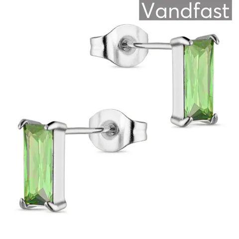 ANNEBRAUNER Empress 4x8mm L-Green Øreringe — produktfoto