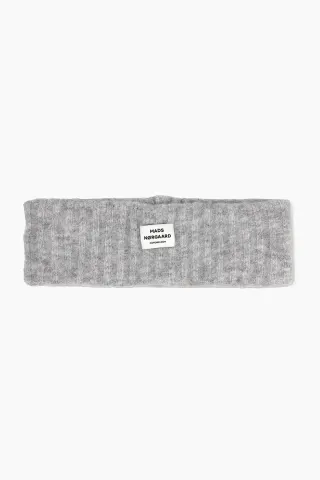 Tosca Aschley Headband - Light Grey Melange - Mads Nørgaard — produktfoto