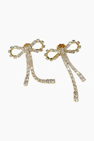 Arco Large Crystal Studs - Goldplated - Pico — produktfoto