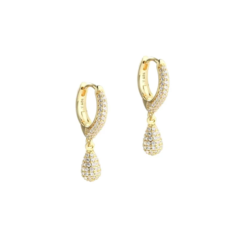 *PAVÉ HOOP |  GOLDEN — produktfoto