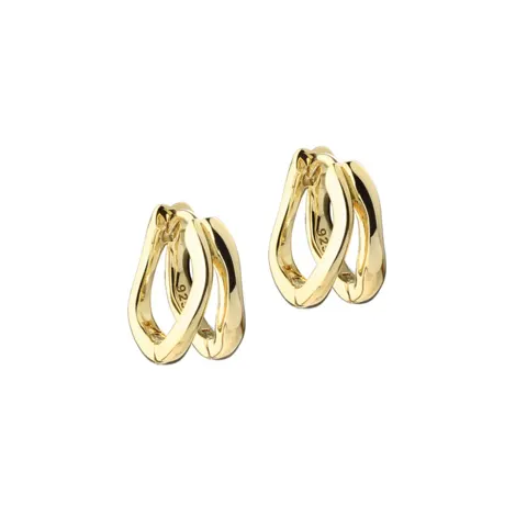 SUNELLA SIMPLE HOOP 12 MM | GOLDEN — produktfoto