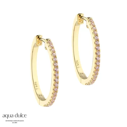 ROSE RAYA LARGE HOOP | GOLDEN — produktfoto