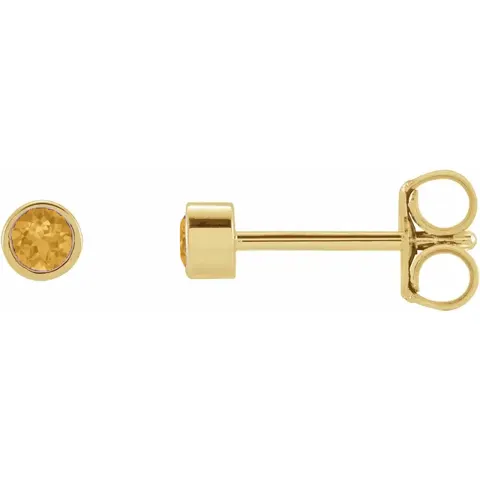Petit Bezel 14kt Citrin — produktfoto