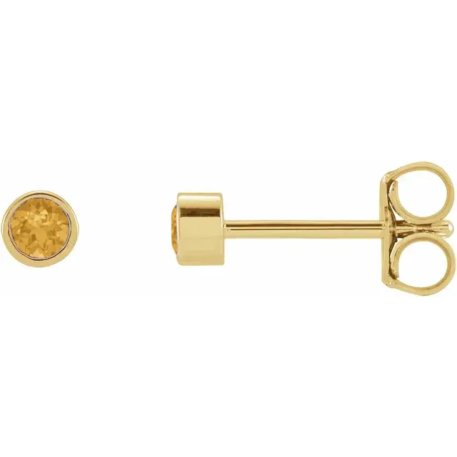 Petit Bezel 14kt Citrin — produktfoto