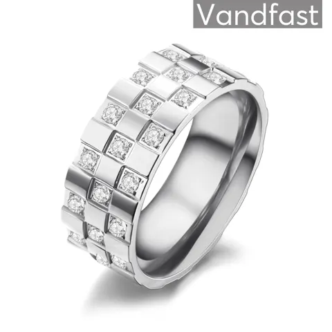 ANNEBRAUNER Chess White Ring — produktfoto