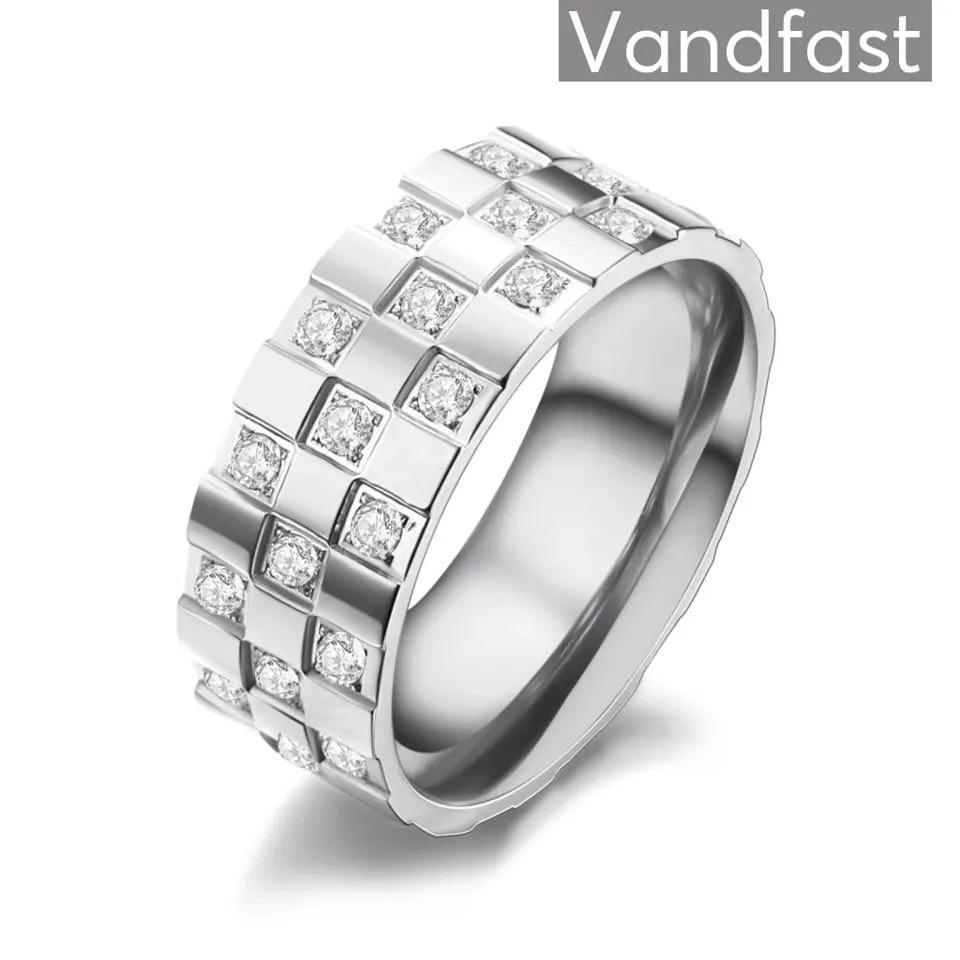 ANNEBRAUNER Chess White Ring — produktfoto