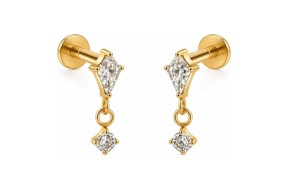CLAIRE TWO EARRING | BAY — produktfoto