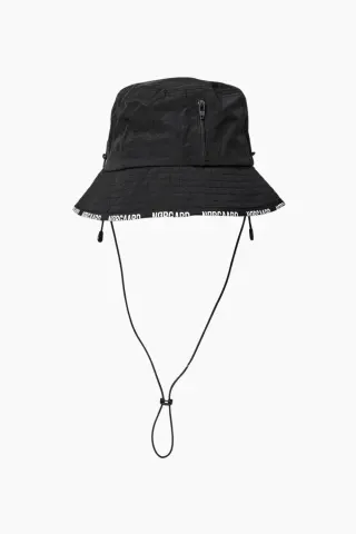 Sunny Line Bucket Hat - Jet Black - Mads Nørgaard — produktfoto