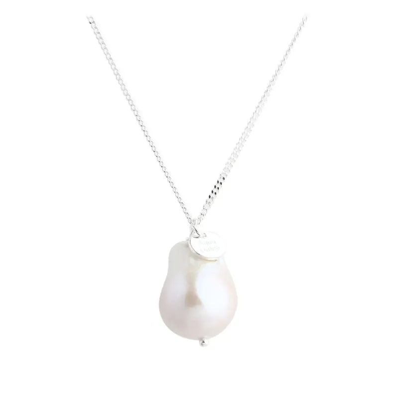 BAROK LONG NECKLACE | SILVER — produktfoto